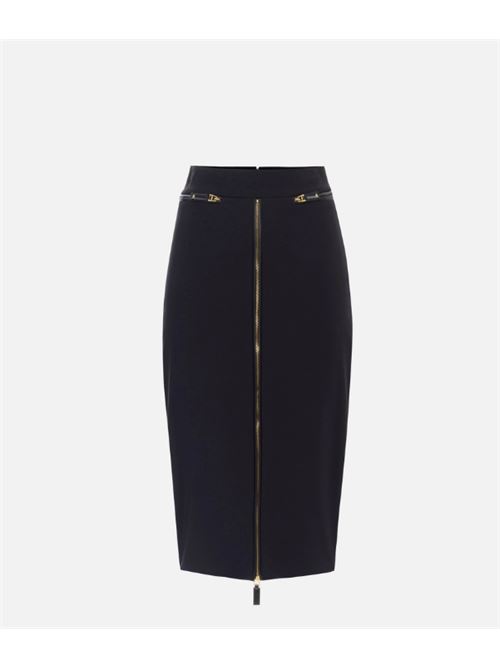 GONNA CON ZIP ELISABETTA FRANCHI | GO13456E2110 Nero